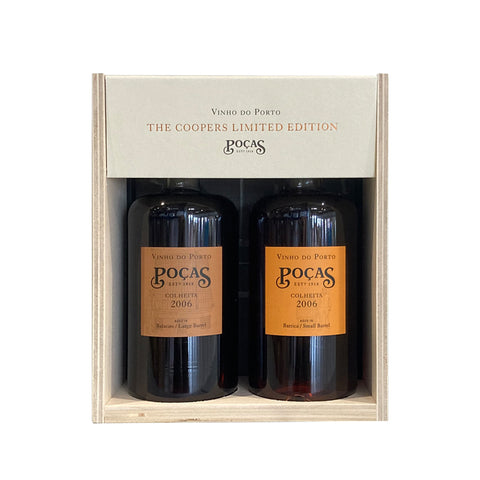Poças Colheita Port 2006 1 =2x 50cl., with Gift BoxThe Coopers Limited Edition